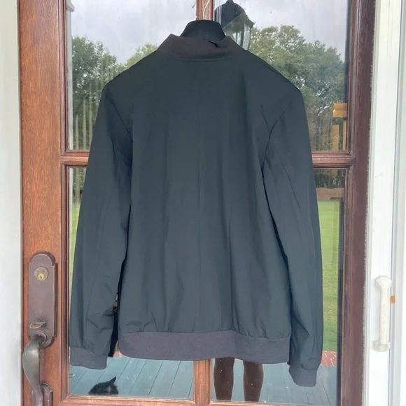 Nordstrom Mens Shop black lined jacket. Size Medium - Picture 4 of 5